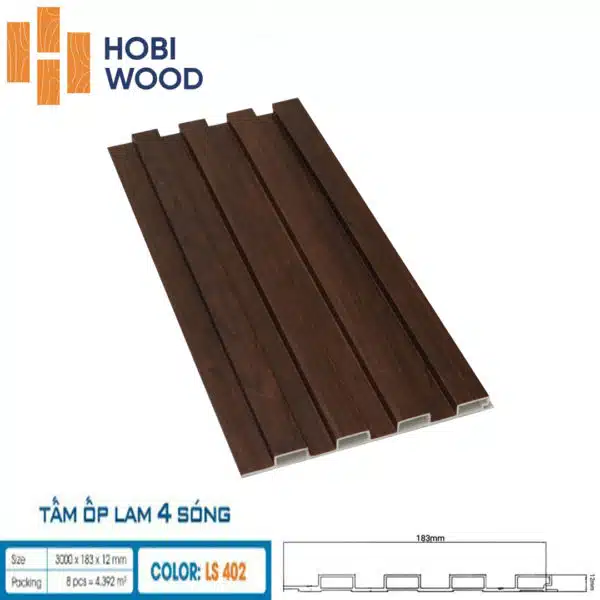 Tấm ốp 4 sóng thấp Hobiwood - Hình ảnh 10