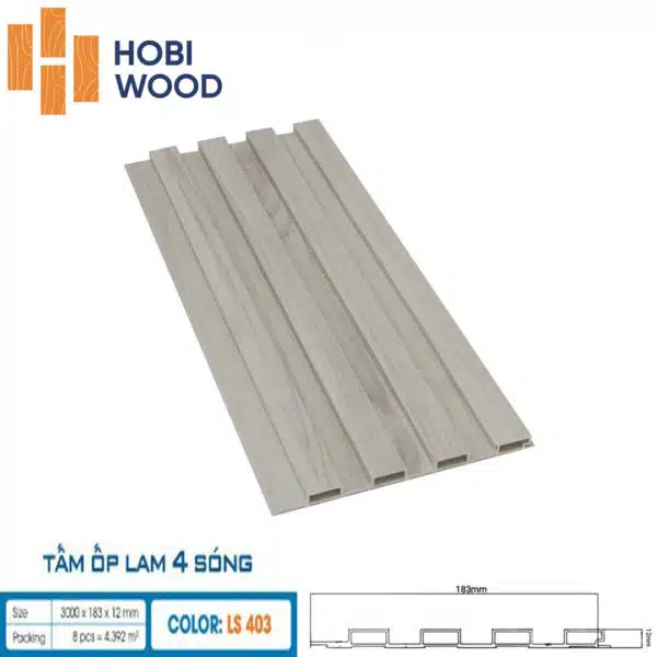 Tấm ốp 4 sóng thấp Hobiwood - Hình ảnh 9