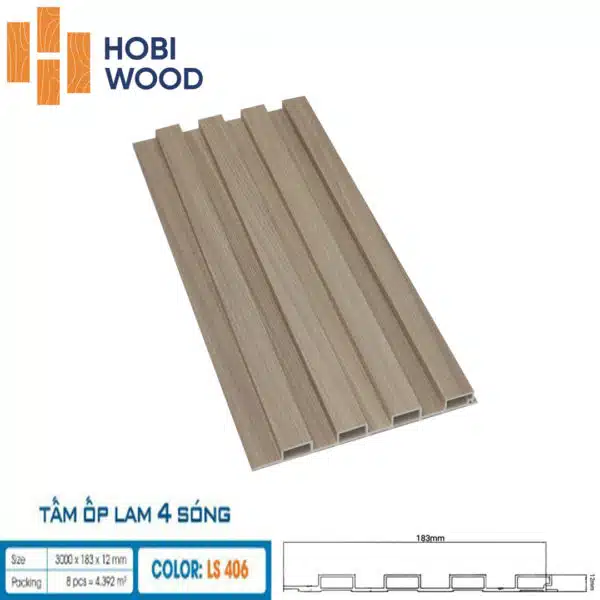 Tấm ốp 4 sóng thấp Hobiwood - Hình ảnh 6