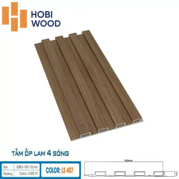 Tấm ốp 4 sóng thấp Hobiwood