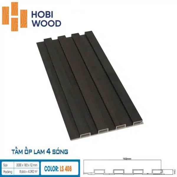 Tấm ốp 4 sóng thấp Hobiwood - Hình ảnh 4