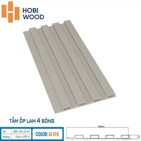 Tấm ốp 4 sóng thấp Hobiwood - Hình ảnh 2