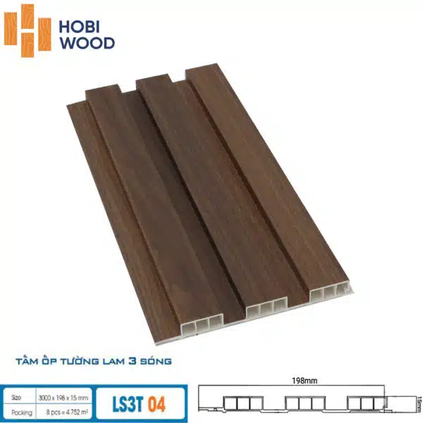 Tấm ốp 3 sóng thấp Hobiwood - Hình ảnh 8