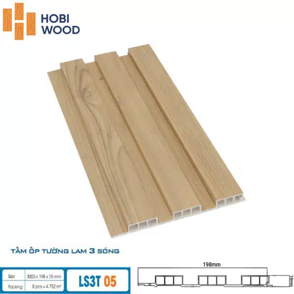 Tấm ốp 3 sóng thấp Hobiwood - Hình ảnh 7