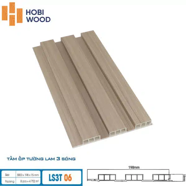 Tấm ốp 3 sóng thấp Hobiwood - Hình ảnh 6