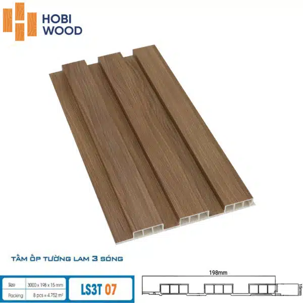 Tấm ốp 3 sóng thấp Hobiwood - Hình ảnh 5