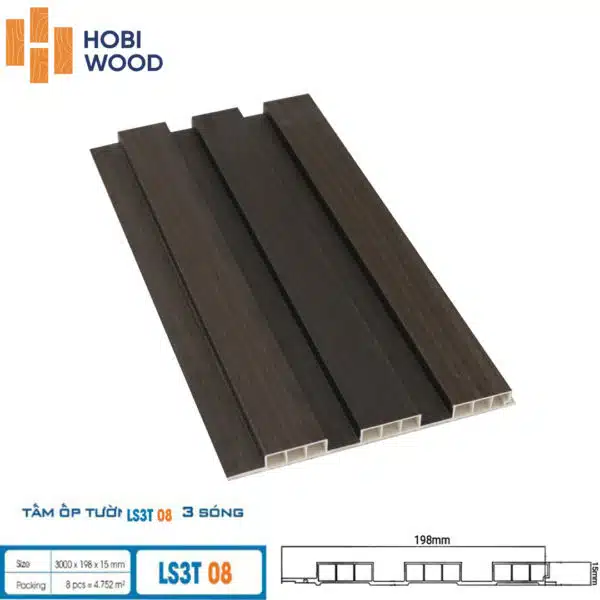 Tấm ốp 3 sóng thấp Hobiwood - Hình ảnh 4