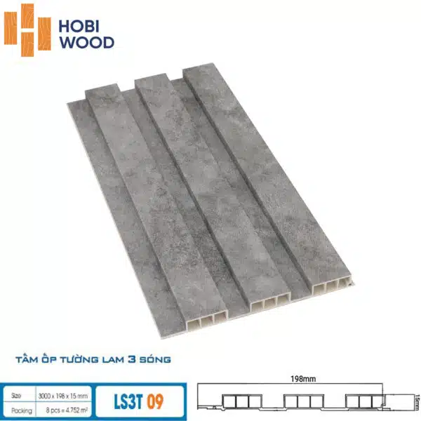 Tấm ốp 3 sóng thấp Hobiwood - Hình ảnh 3