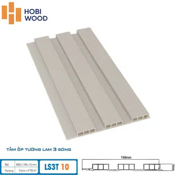 Tấm ốp 3 sóng thấp Hobiwood - Hình ảnh 2